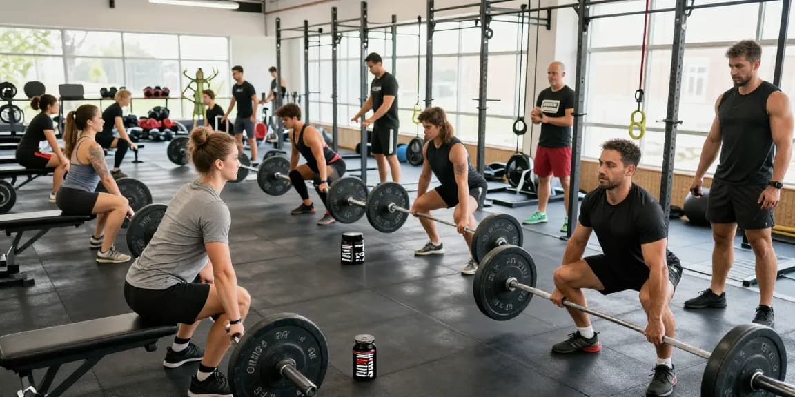 Sportler trainieren im Fitnessstudio mit Prime Pharma Steroiden für verbesserte Leistung und Stärke.
