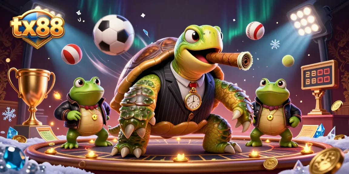 tx88 offers thrilling sports betting action with colorful characters and dynamic casino elements.