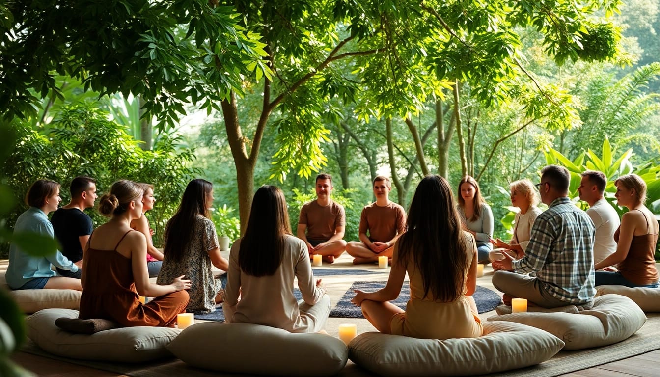 Erleben Sie Spirituelle Seminare in einem friedlichen, harmonischen Umfeld mit engagierten Teilnehmern.