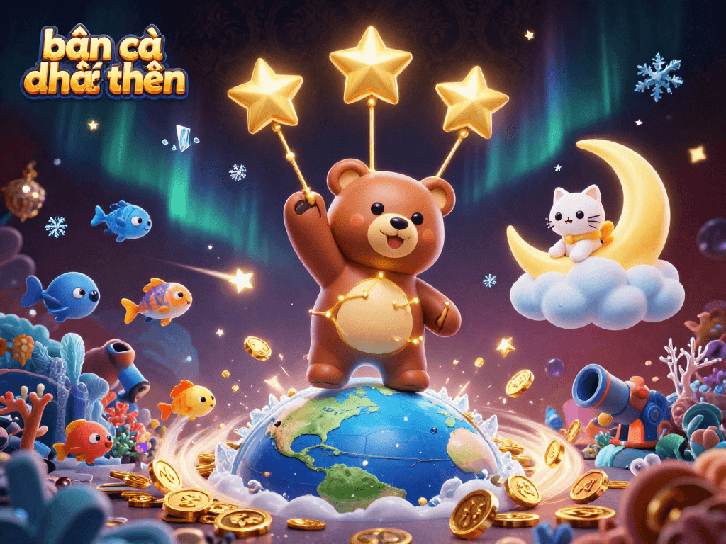 Experience the thrill of bắn cá đổi thưởng with a vibrant 3D underwater scene full of dynamic fish game elements.
