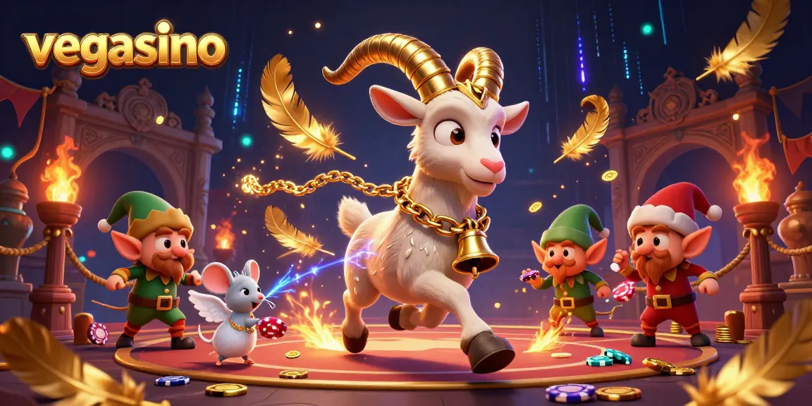 Join the festive action at vegasino with a spooky Krampus goat and enchanting casino chaos.