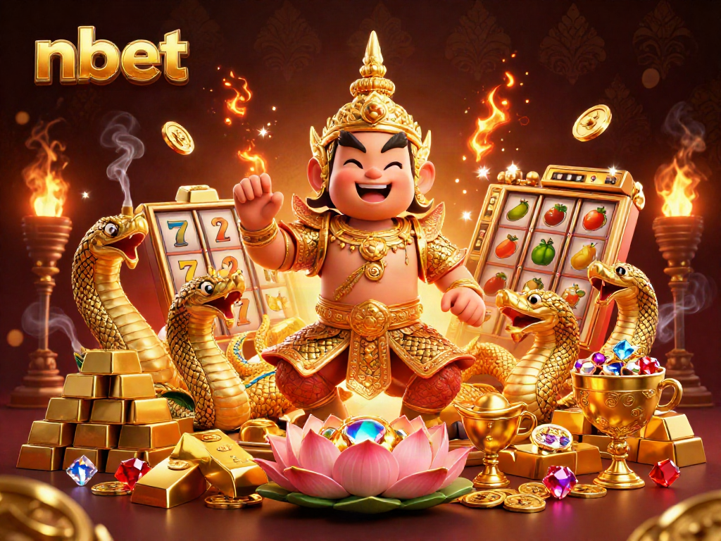 Experience the excitement of nbet with vibrant 3D characters and dynamic slot elements in a captivating casino setting.