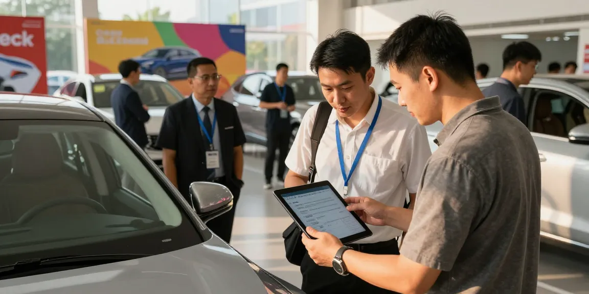 Engaged buyers checking car history with the best car history check UK service.