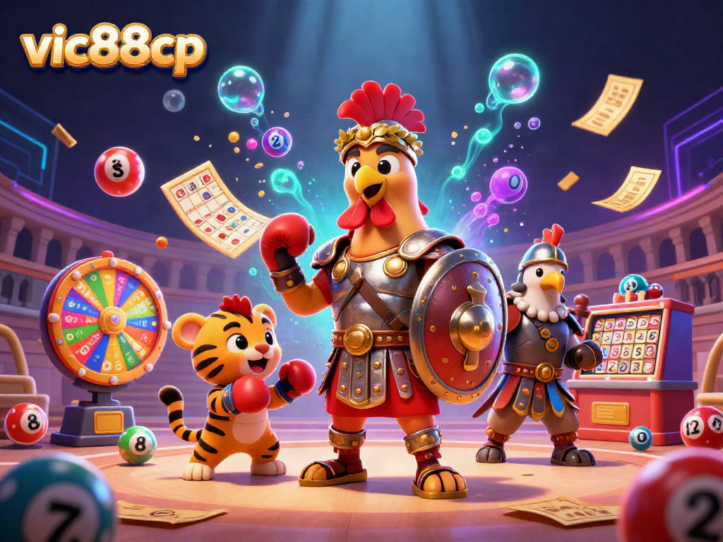 Experience excitement with vic88cp in a vibrant 3D arcade filled with lottery and gaming action.