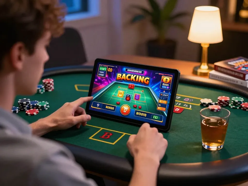 Player immerses in lc88 online gaming experience on mobile with Baccarat interface