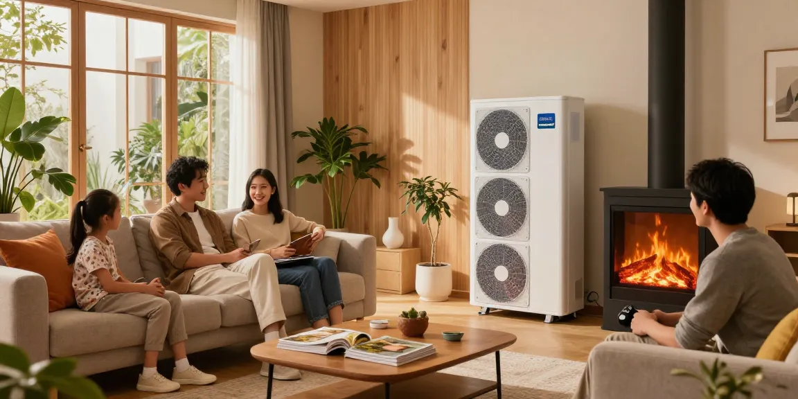 Efficient wärmepumpe im altbau in a cozy living room enhancing warmth and comfort.