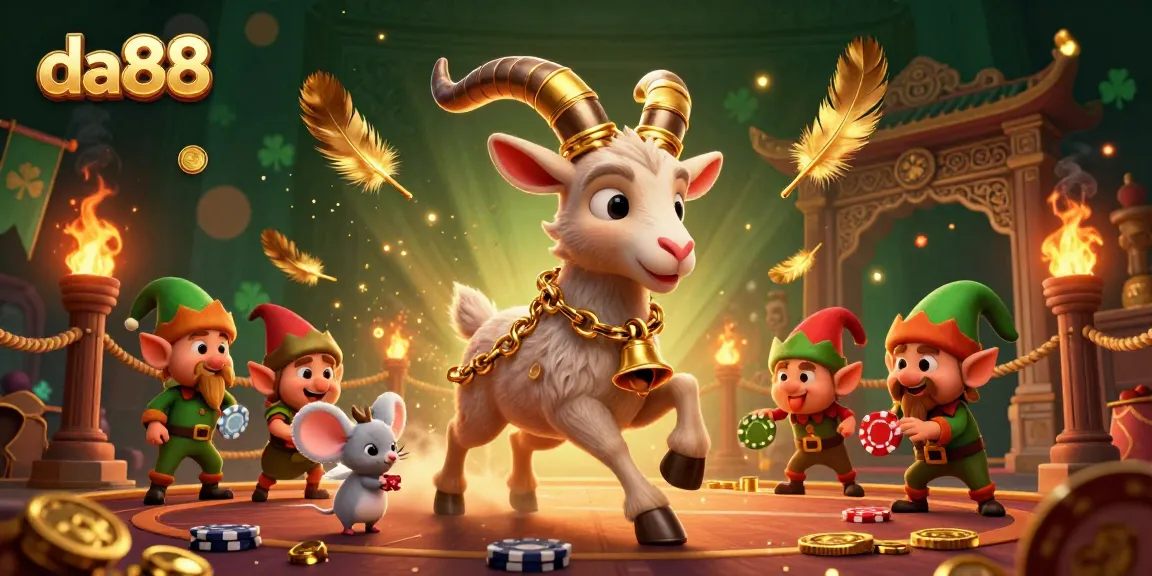 Experience thrilling action at da88 with a festive yet spooky casino scene filled with characters and gaming elements.