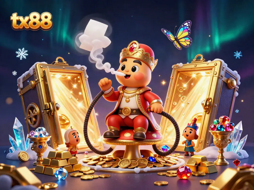 Experience thrilling moments with tx88 at this vibrant online casino illustration.