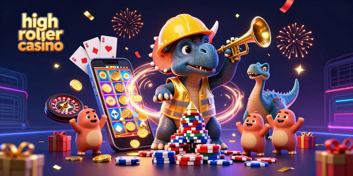 Experience the excitement of high roller casinos with dynamic poker chip builds and festive celebrations.