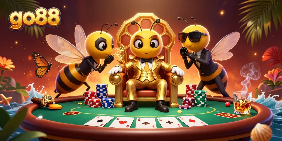 Engage with exciting games at go88, featuring thrilling poker action in a vibrant casino scene.