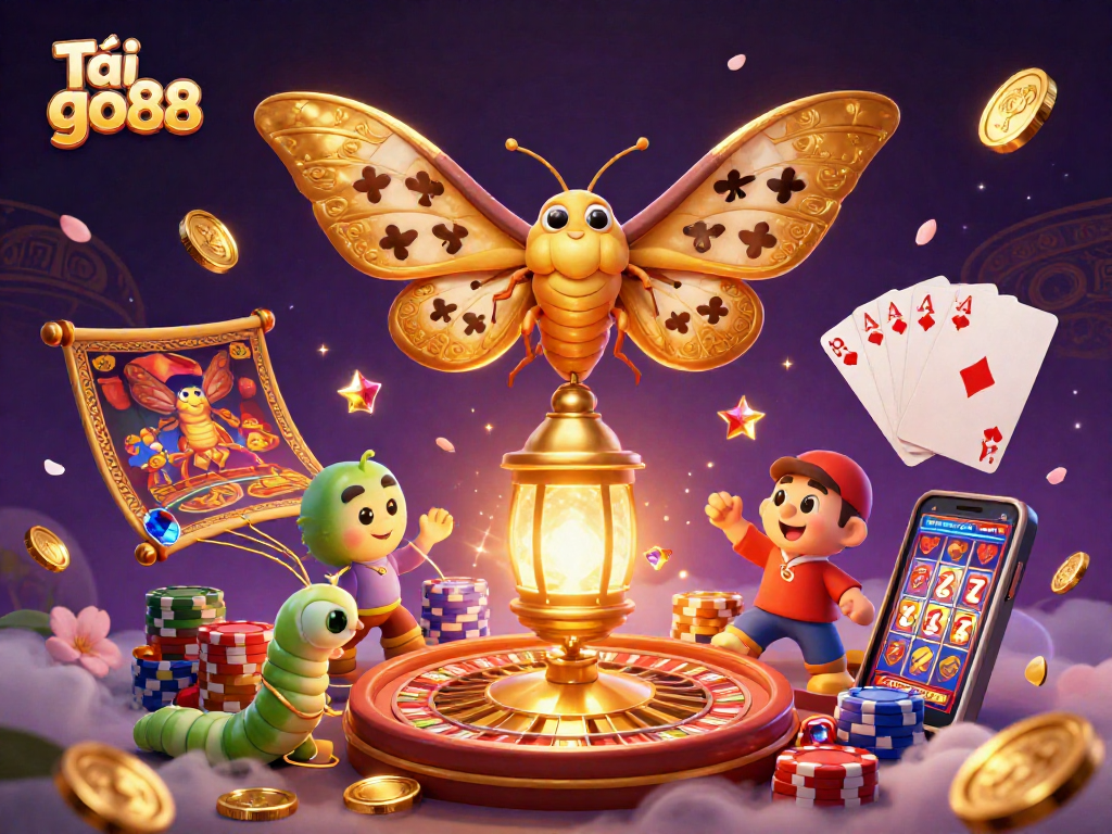 Spin to win with Tải go88 as the golden moth and riches illuminate the casino world.