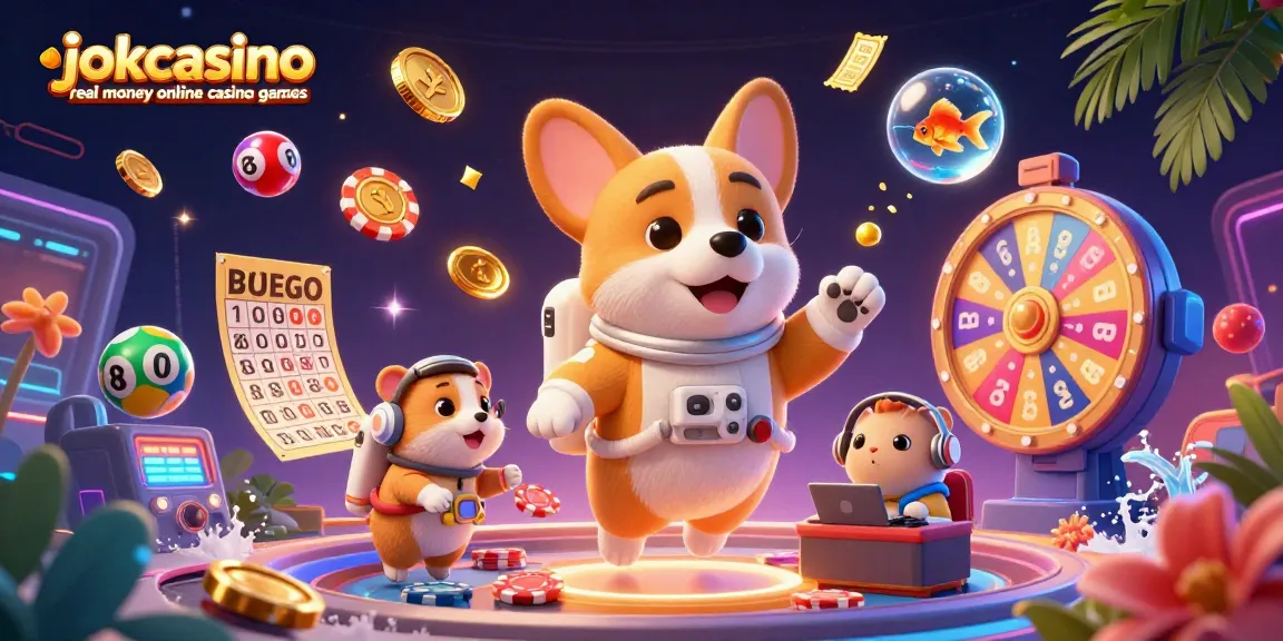 Play exciting jokacasino real money online casino games with vibrant characters and casino elements!