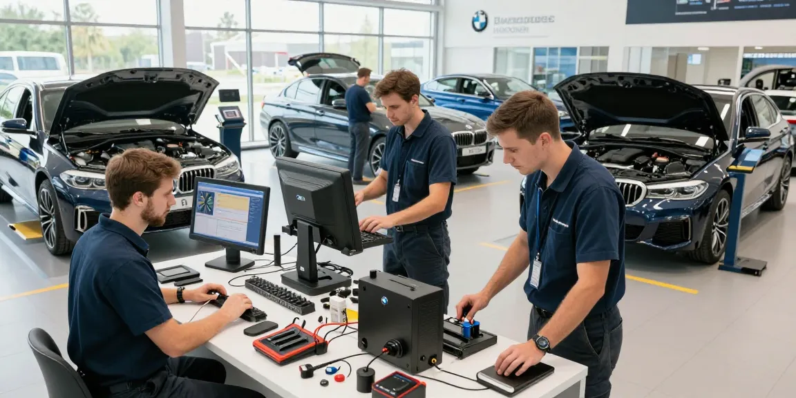 Fachtechniker bieten hochwertigen BMW Service Hannover in einer professionellen Kfz-Werkstatt an.
