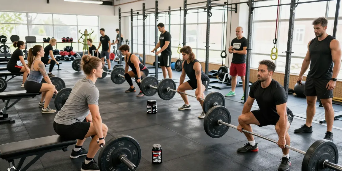 Sportler trainieren im Fitnessstudio mit Prime Pharma Steroiden für verbesserte Leistung und Stärke.