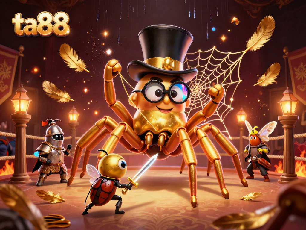 Experience exciting cockfighting action at ta88 with an illustrated scene showcasing animated characters and vibrant elements.