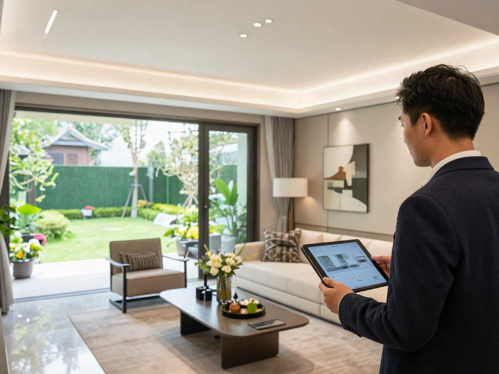 Immobilienmakler Starnberg präsentiert luxuriöse Wohnräume in einem modernen Haus mit einladendem Ambiente.