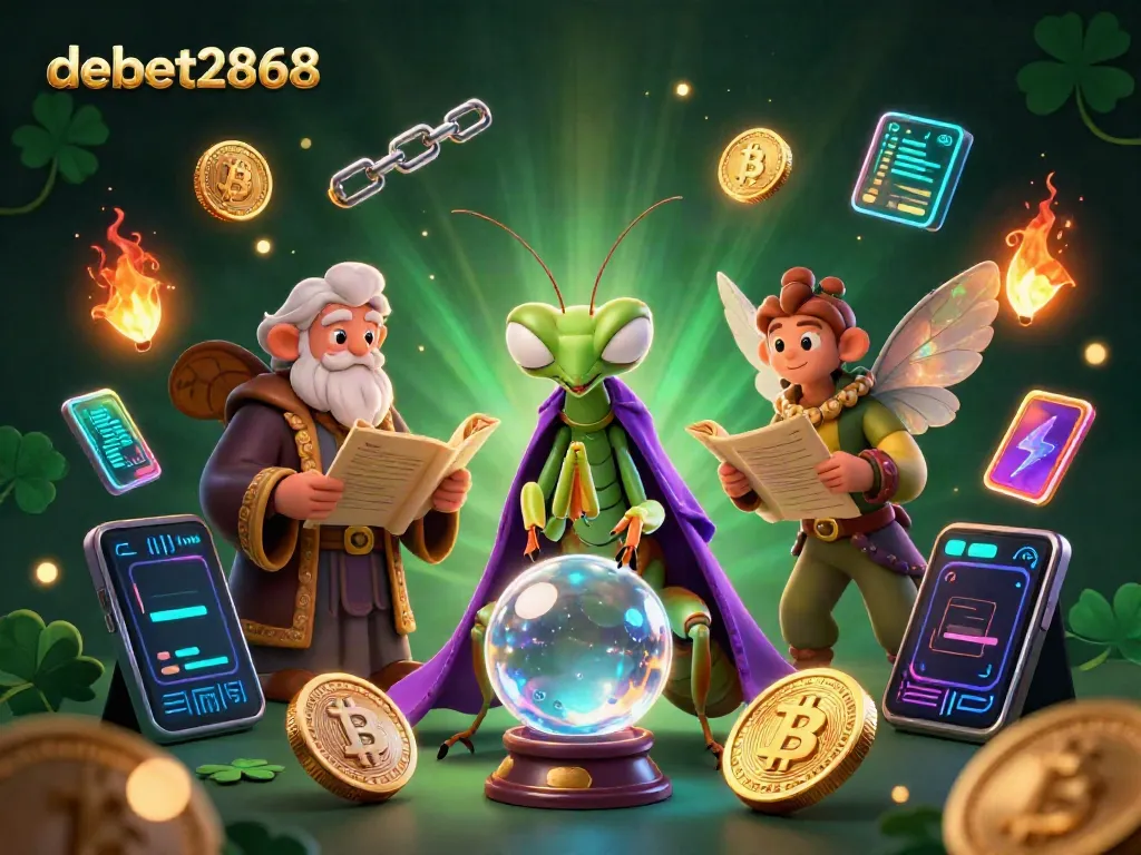 Experience thrilling gameplay with debet2868, illustrated in a vibrant, dynamic digital scene.