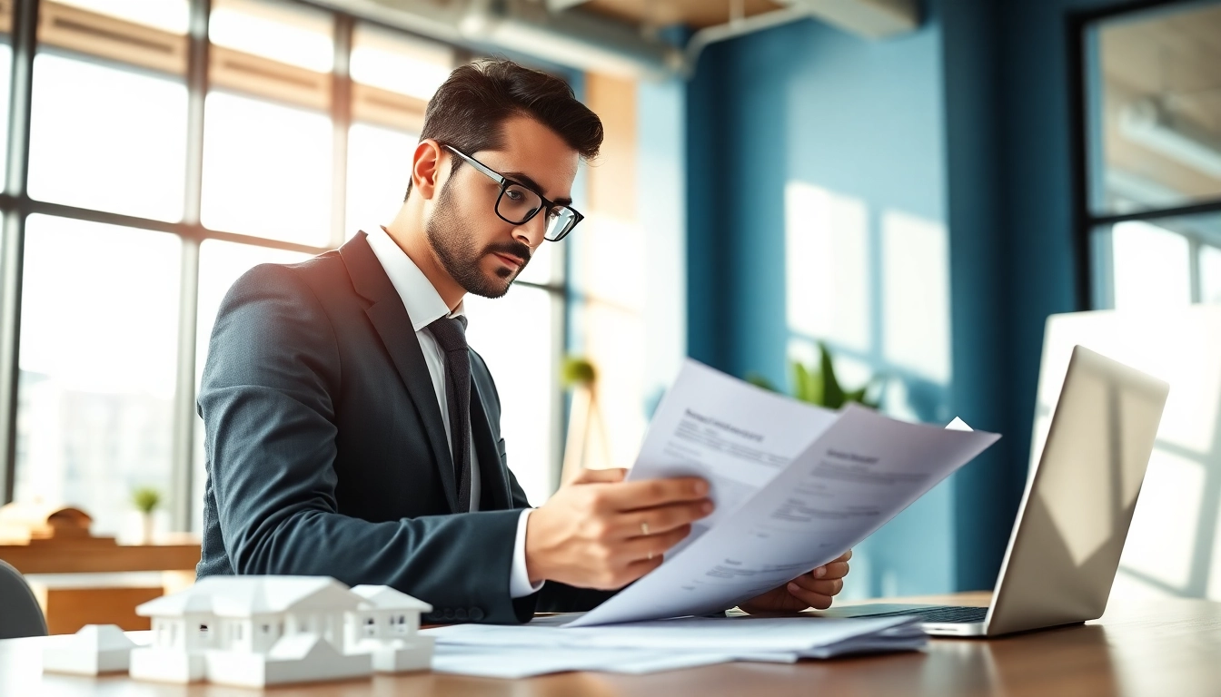 Headhunter Ingenieure analysiert Lebensläufe in einem modernen Büro mit natürlichem Licht.