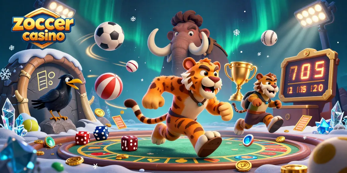 Experience the thrill of Zoccer Casino with vivid characters and dynamic sports elements.