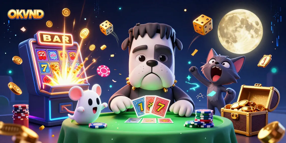 Experience OKVND's thrilling casino adventure with monsters, golden jackpots, and exciting games.