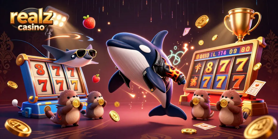 Experience thrilling wins at realz casino with exciting slot games, vibrant graphics, and fun characters.
