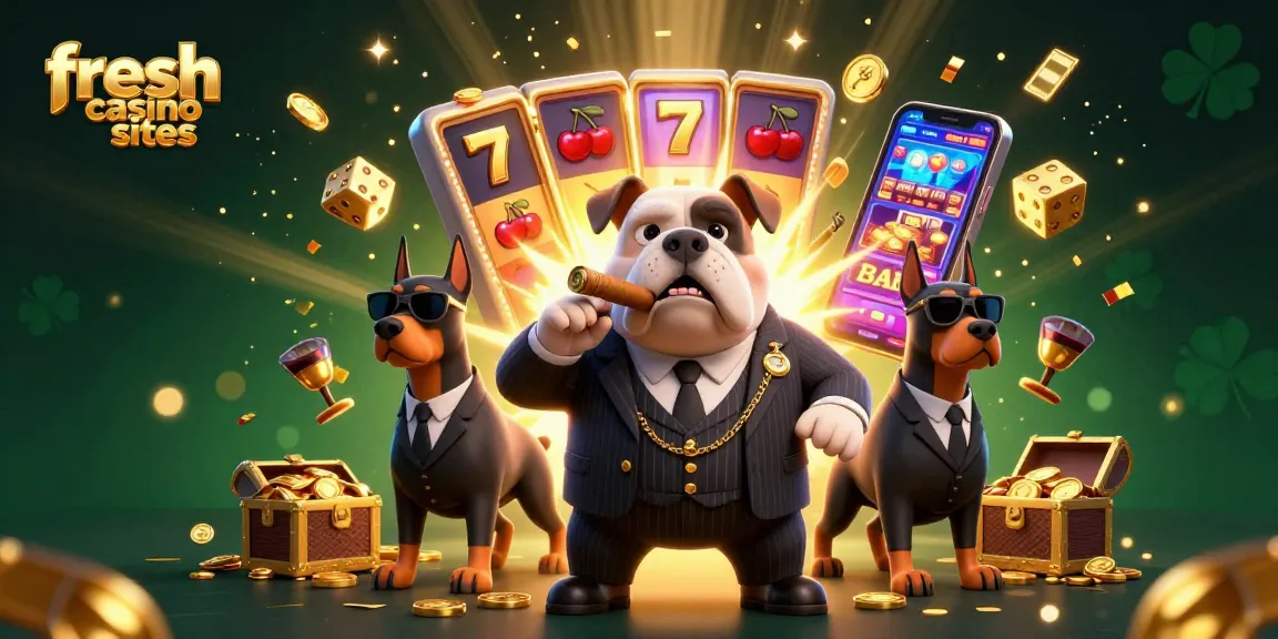 Experience the excitement of fresh casino sites with a thrilling bulldog boss and dynamic game elements.