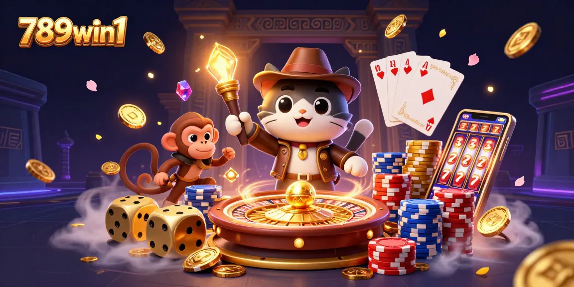 Explore thrilling wins with 789win1 in a vibrant online casino adventure scene.
